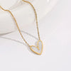 White Heart Necklace