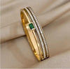 Emerald Stone Bangle