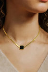 Black Square Necklace