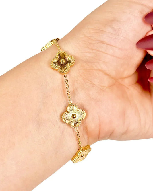 Golden Clover Bracelet