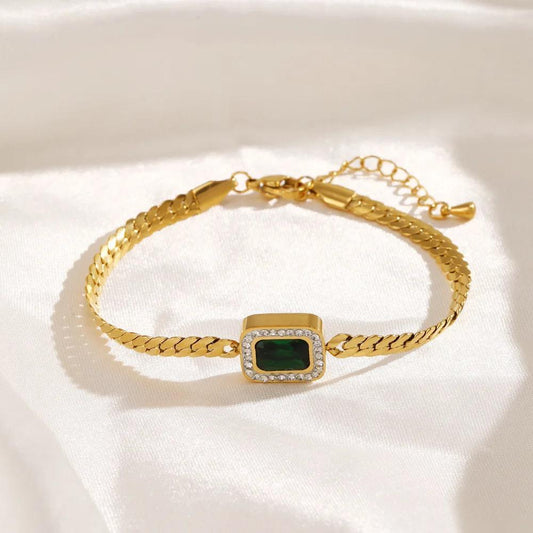 Emerald Stone Bracelet