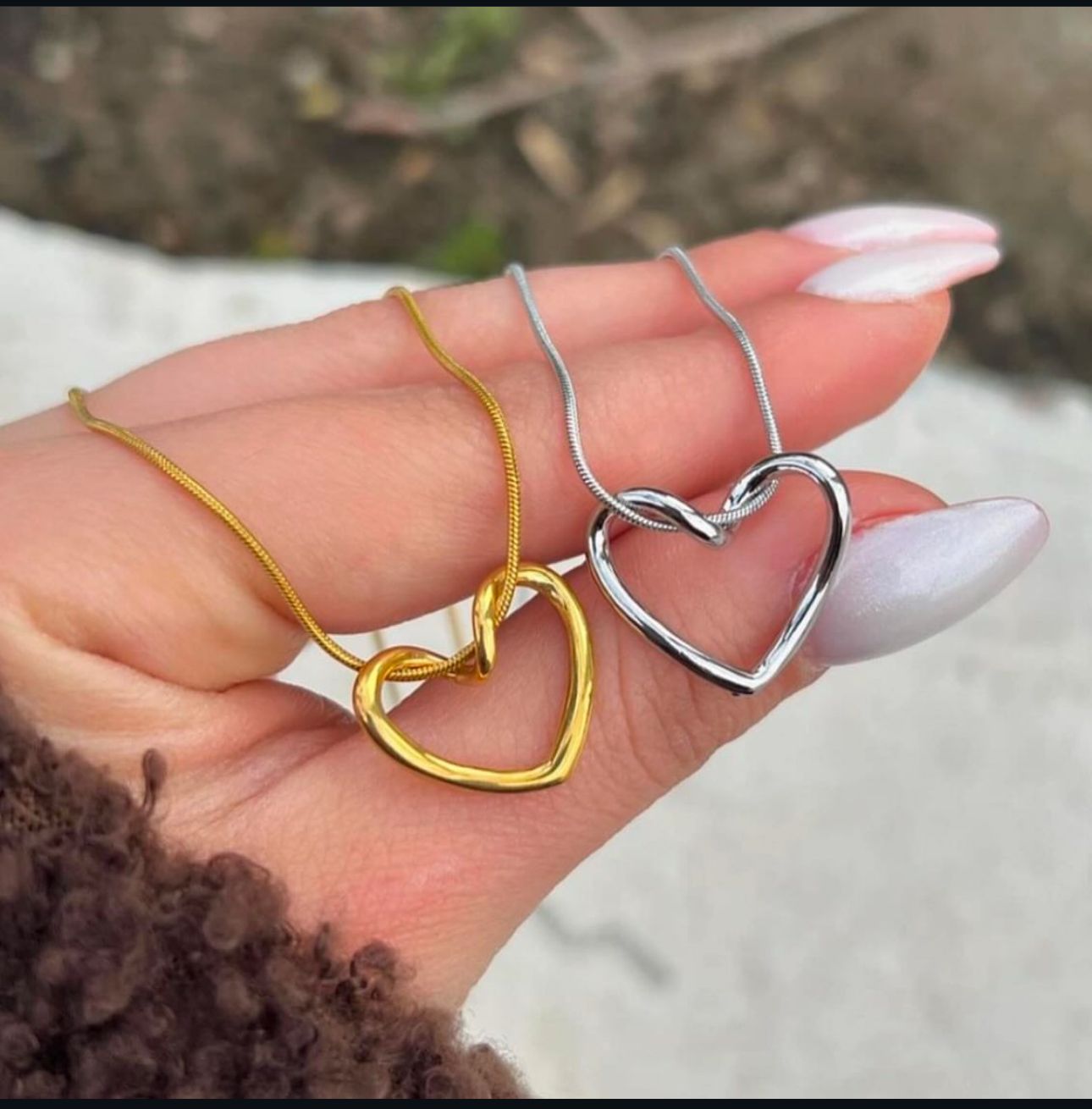 Transparent Heart Necklace