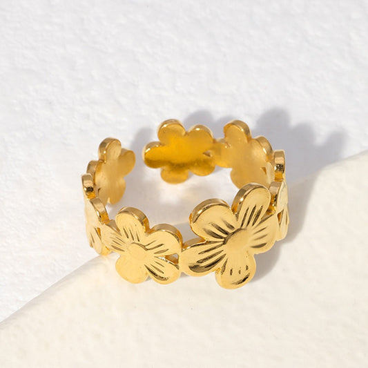 Golden Flower Ring